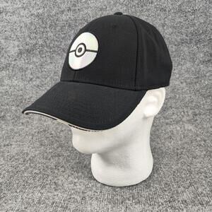 Pokémon Hat Cap Snap Back One Size Mens Black Pokeball Underbrim Pikachu
